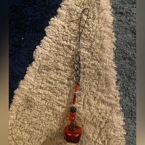 Red hand made keychain